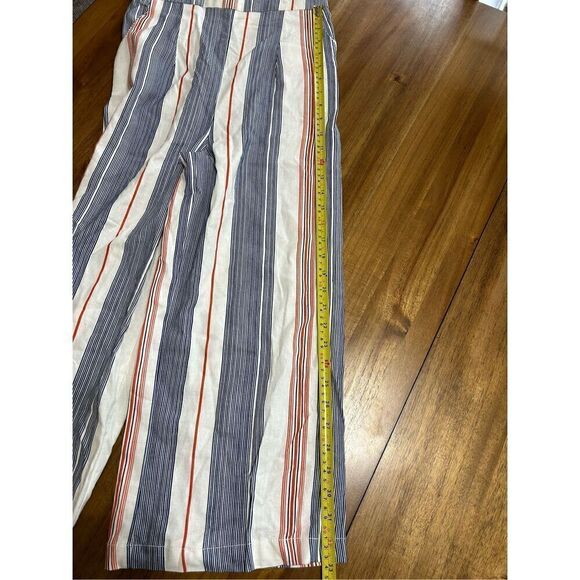 Forever 21 Striped Tie Front Women’s Cropped Wide Leg Romper/Jumpsuit - Picture 10 of 12